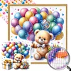 (40*40cm)Bear - Round Partial AB Drill Diamond Painting
