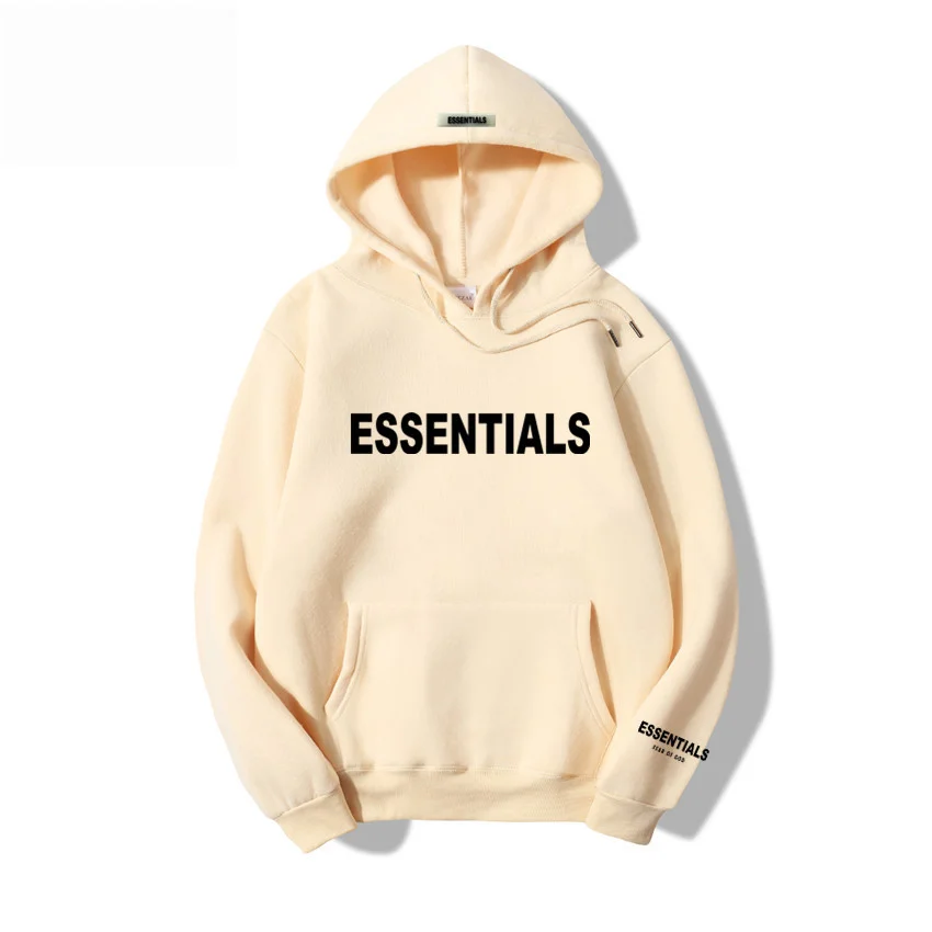 ESSENTIALS Printed Unisex Casual All-cotton Sweater Hoodie