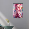 Candy Pink Girl - Round AB Drills Diamond Painting(65*45cm)