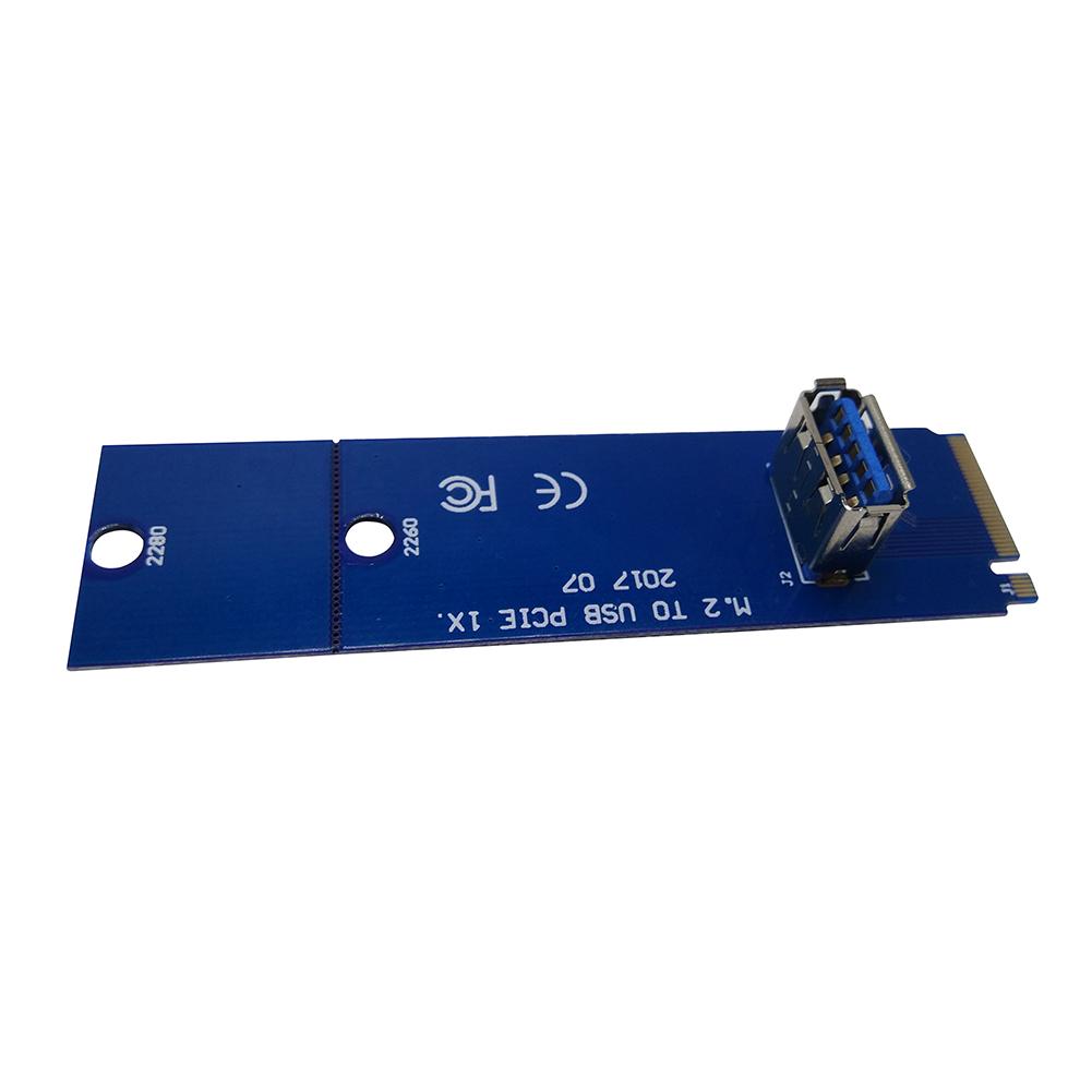 

M.2 NGFF to USB3.0 Converter Card Mining Riser Card VGA Extension Cable, 501 Original