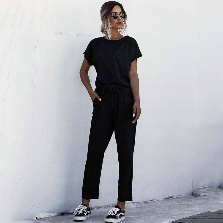 Summer Track Suit Ladies Tracksuits Plus Size Two Piece Set Sweat Suits Women Two Piece Outfits Short Sleeve Top And Pants