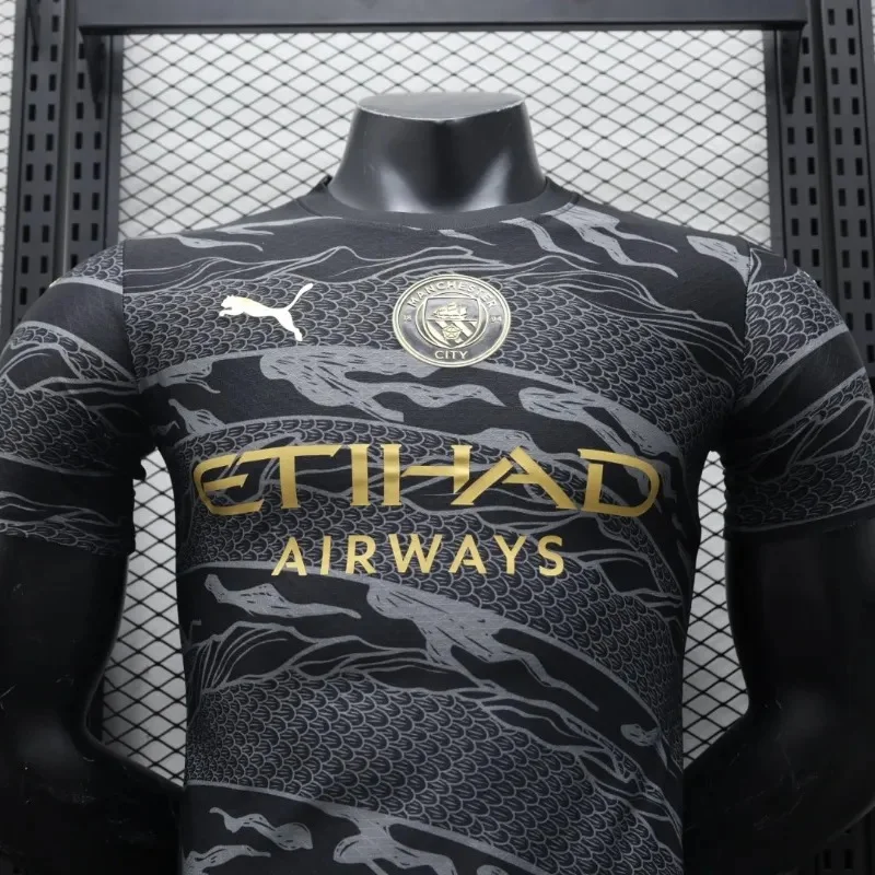 2024/2025 Player Version Manchester City Special Edition Black Dragon Jersey Football Shirt 1:1 Thai Quality