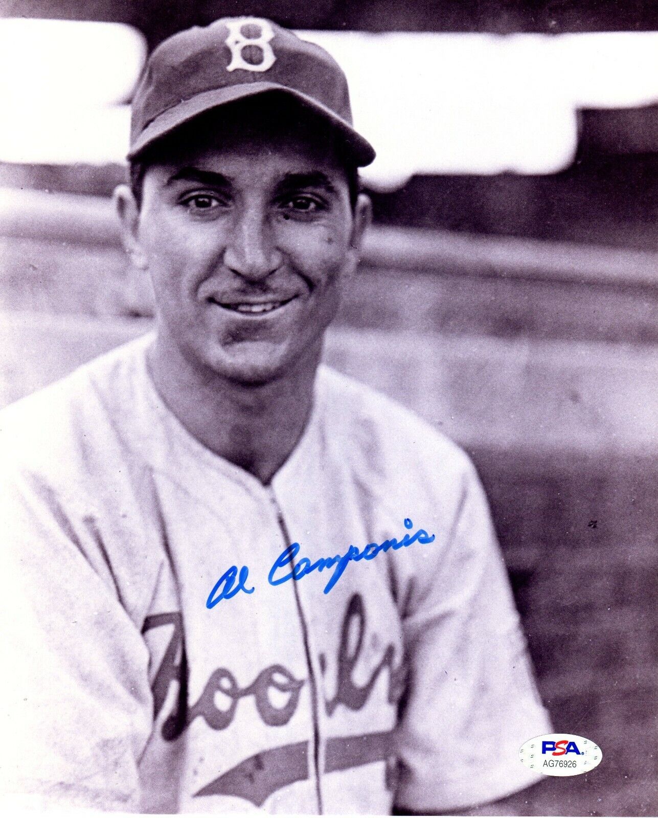 Al Campanis autographed signed 8x10 Photo Poster painting MLB Brooklyn Dodgers PSA COA