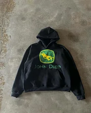 Harajuku john died graphical print hoodies women goth y2k tops hiphop oversized streetwear gothic clothes tracksuit men clothing