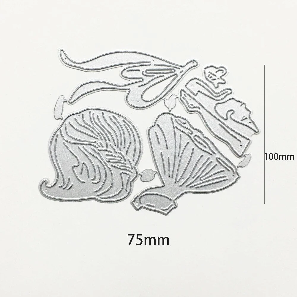 Girl Dress Metal Cutting Dies Scrapbooking Stencils Photo Album Decor Dies Cut Stencils Paper Card Making