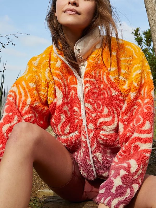 Colour blocking outdoor rocker jacket for women
