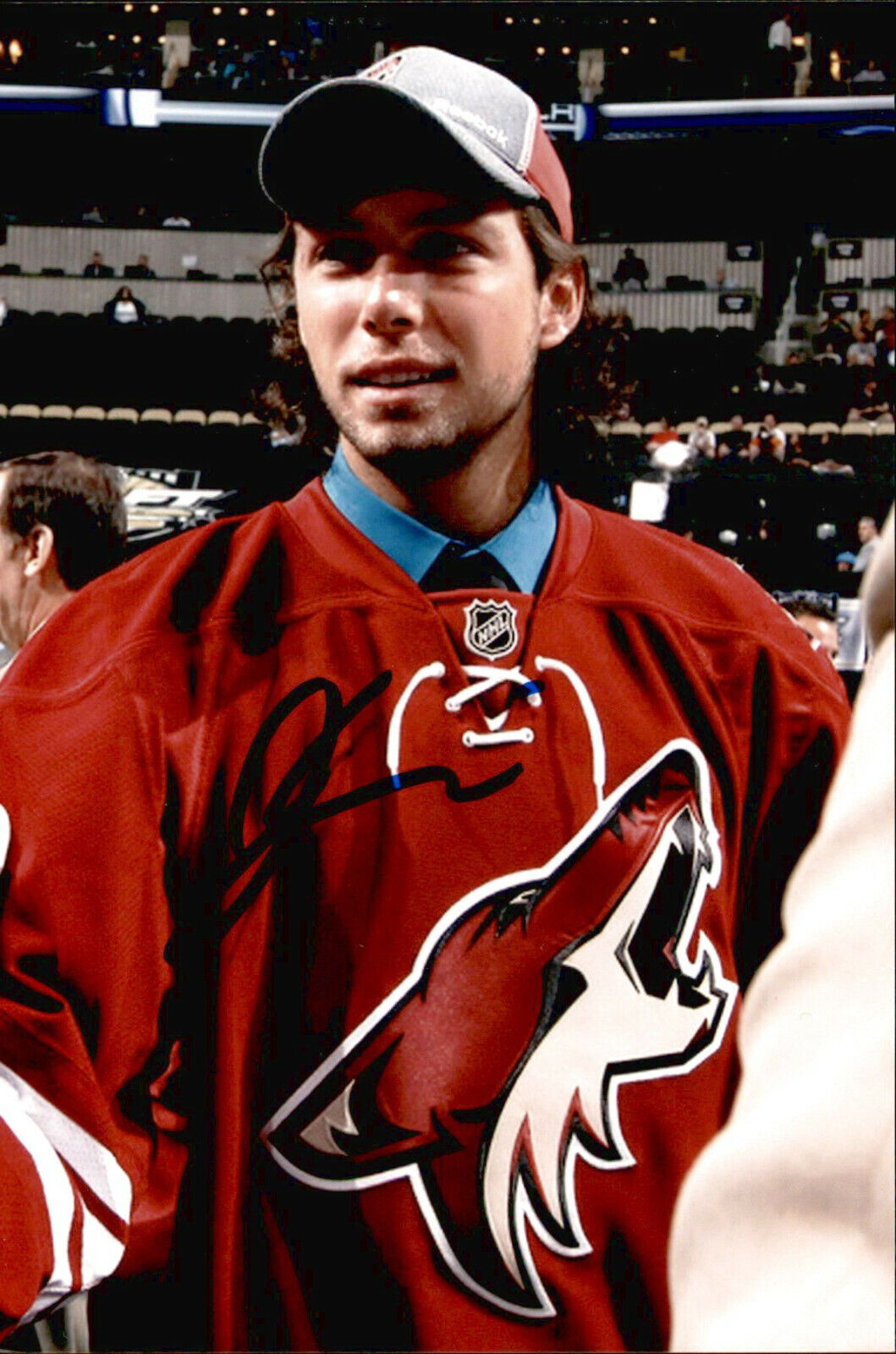 Justin Hache SIGNED autographed 4x6 Photo Poster painting ARIZONA COYOTES