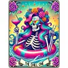 Halloween Skeleton-11CT Stamped Cross Stitch 50*65cm/19.69*25.59in(Big Size)