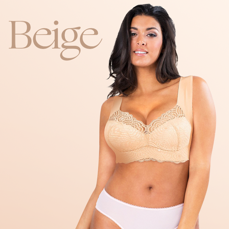 Ultimate Lift Stretch Full-Figure Seamless Lace Cut-Out Bra for