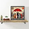 Framed Cat-Paint by Numbers Acrylic Painting 20*20cm(HOT)