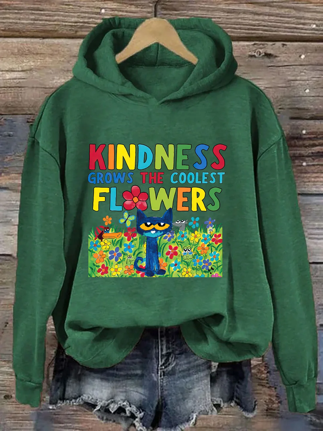 Kindness Grows The Coolest Flowers Hoodie