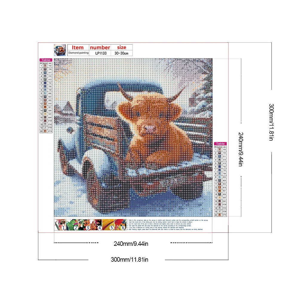 Diamond Painting - Full Round Drill - Calf(Canvas|30*30cm)