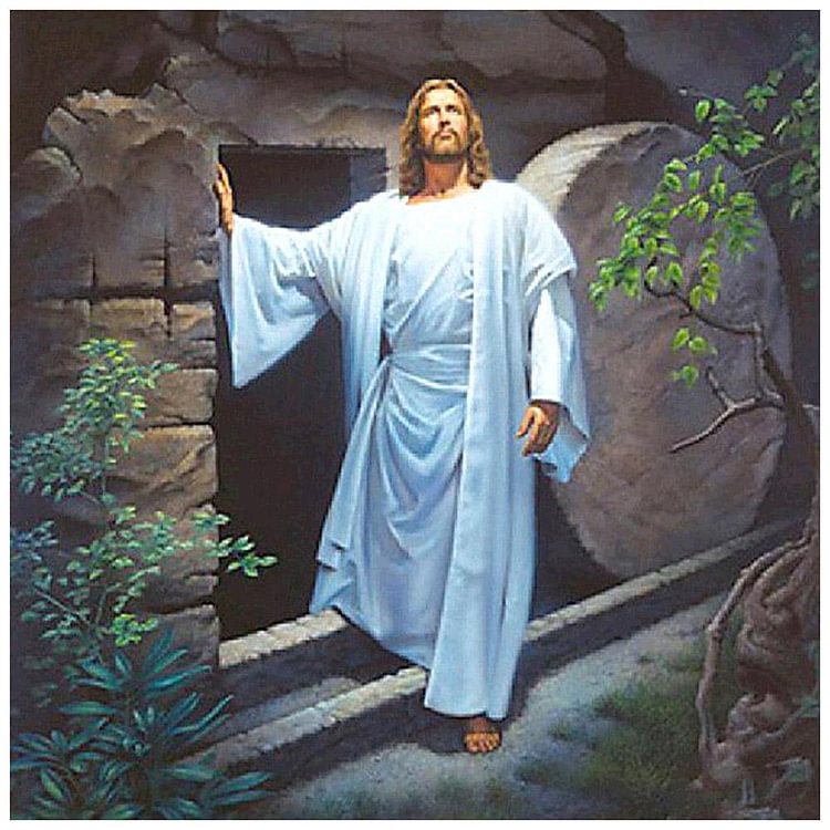 Jesus  Full Round Diamond Painting 30*30CM