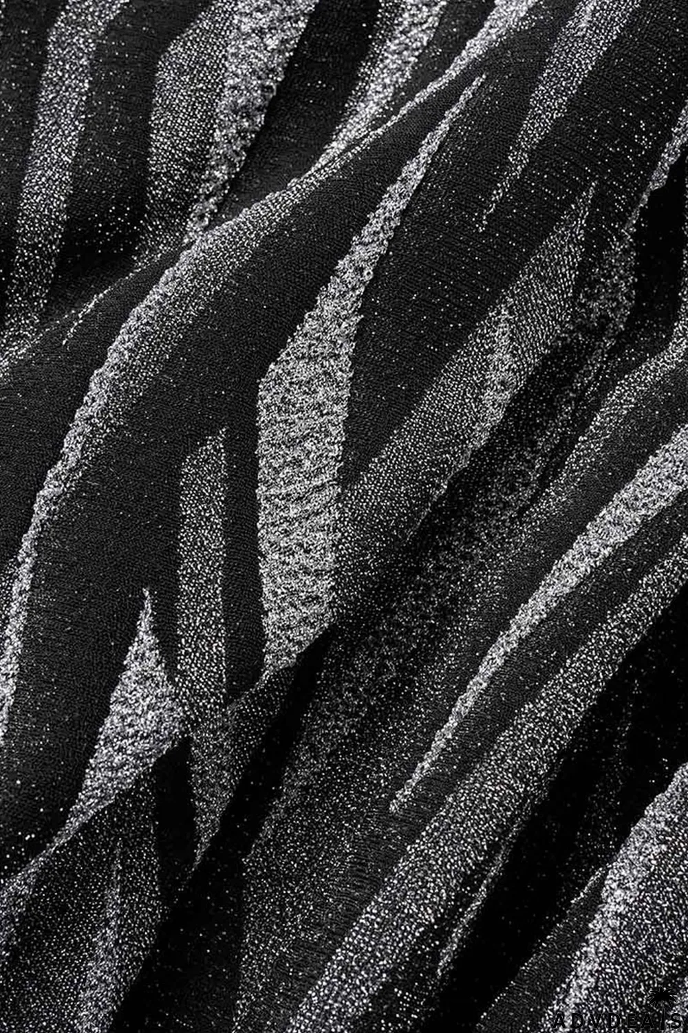 Black Sexy Print Bandage Patchwork V Neck Long Sleeve Two Pieces