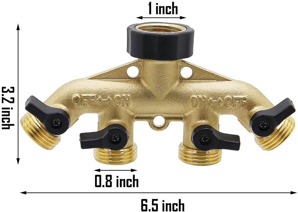 Brass Garden Hose Splitter