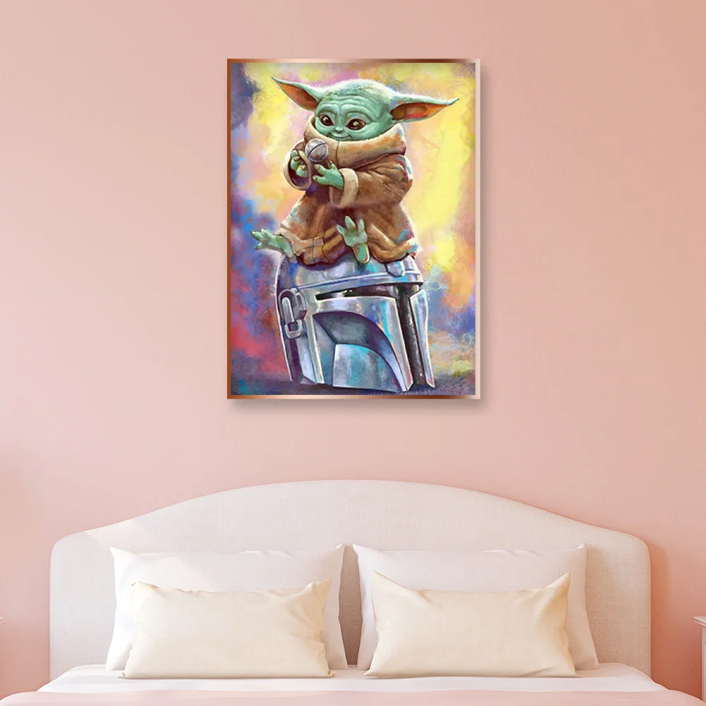 11ct 3-Strand Stamped Cross Stitch - Yoda(36*46cm)