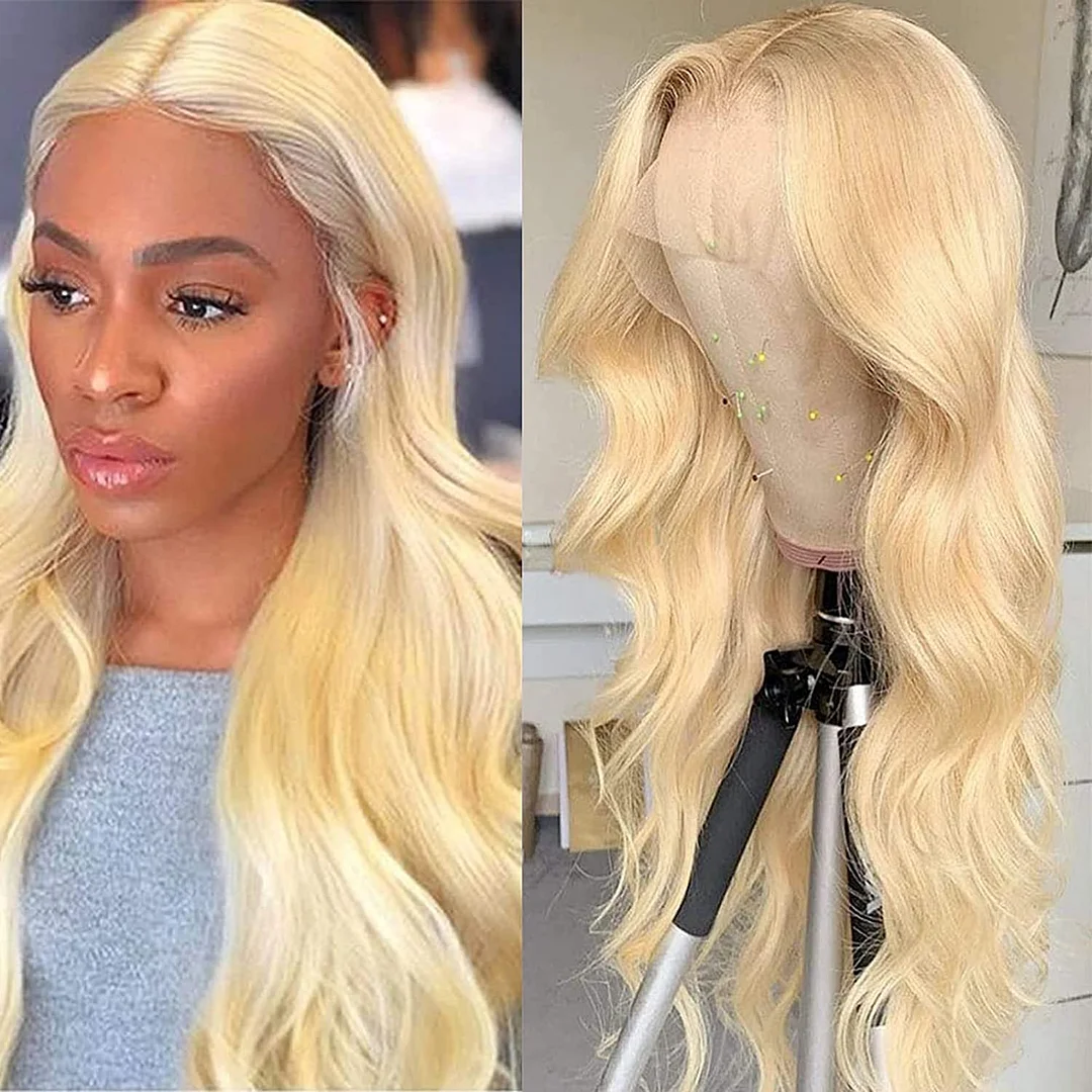 Long Wavy Lace Blonde Daily Wigs ELCNEPAL