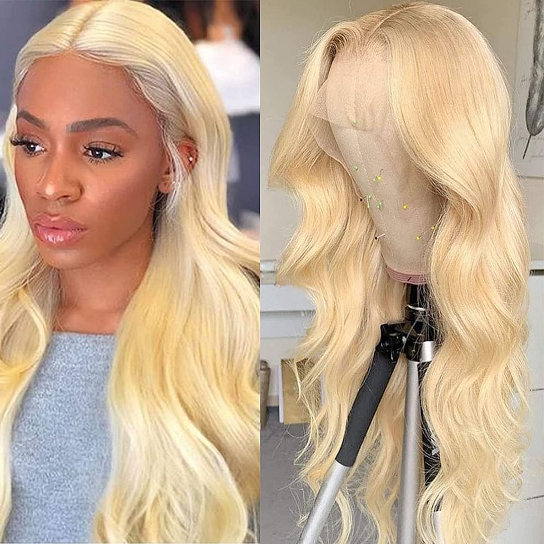 Long Wavy Lace Blonde Daily Wigs US Mall Lifes