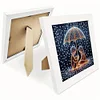 5D DIY Partial Special Shaped Drill Diamond Painting Kit Girl Decor With Frame Kit 18x18cm