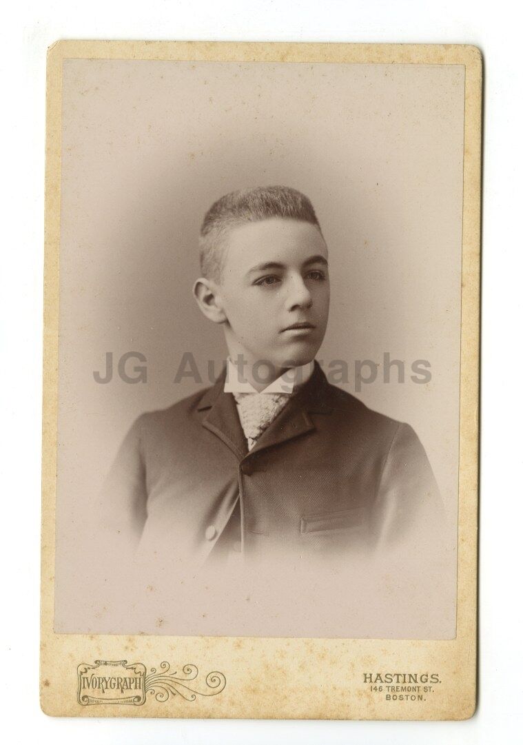 19th Century Young Gentleman - 1800s Cabinet Card Photo Poster paintinggraph - Boston, MA