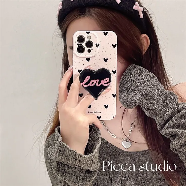 3D Love Bracket Phone case For Honor Play 6tpro 6t 5t 5tpro 4t 4tpro 4 Play 3 magu c5 c5pro Soft cover