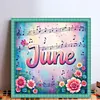 June-18CT Stamped Cross Stitch 25*25cm/9.84*9.84in tapestrymarket