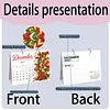 DIY 2027 Diamond Painting Calendar Art Kit Paper Desk Calendar Desktop Decoration Craft Kit
