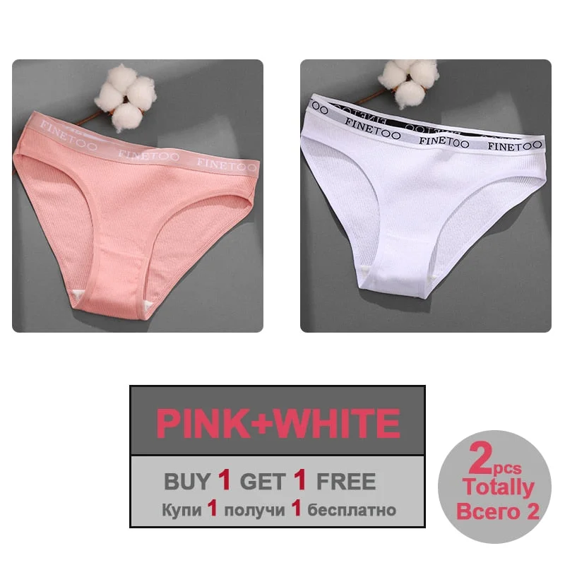 Sexy Cotton Panties for Woman Underwear Soft Letter Belt Women's Underpants Girls Lingerie Briefs Comfort Ladies Intimate M-XL