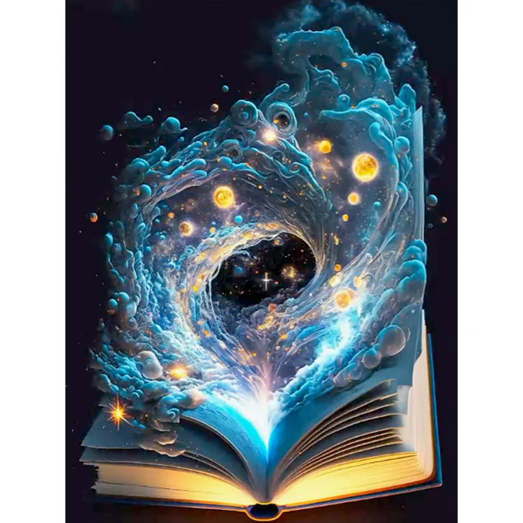 Fantasy Nebula Book 30*40CM(Canvas) Full Round Drill Diamond Painting gbfke