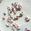 Lovely Painting Pink Flower Butterfly Beads DIY Jewelry Accessories