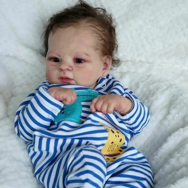 17.5" Real Lifelike  Open Eyes Reborn Baby Boy Doll Rodge,Best Gifts 2024 -Creativegiftss® - [product_tag] RSAJ-Creativegiftss®