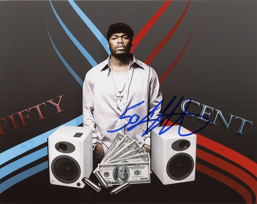 50 CENT In-person Signed Photo Poster painting