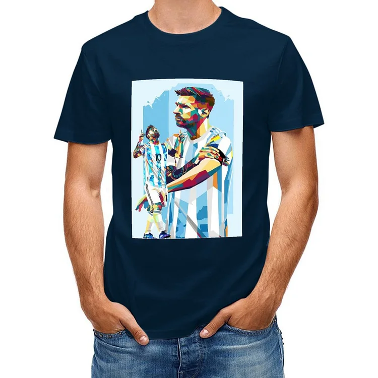 Lionel Messi Inspired Celebration Tank Short Sleeve T-Shirt