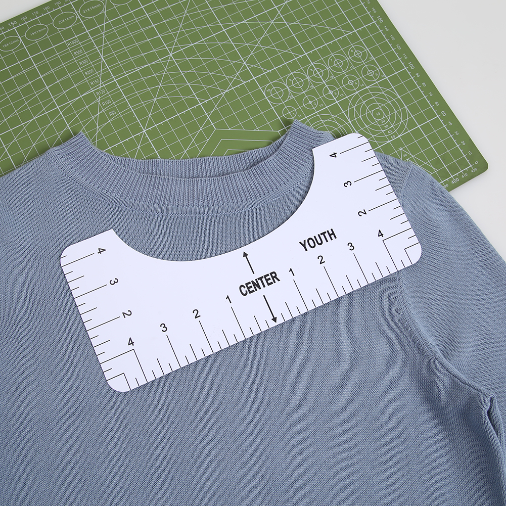 T Shirt Design Guide Ruler with Size Chart Sewing Centering Alignment Tool от Cesdeals WW