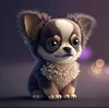Hund - Rundbohrer Diamantmalerei - 30 * 30CM