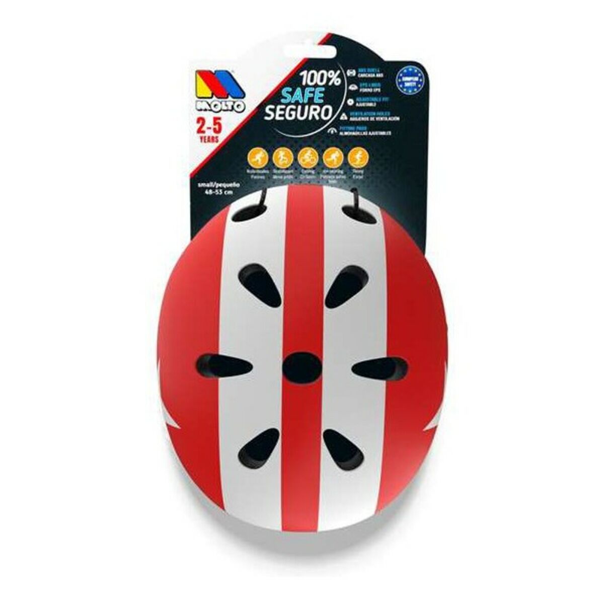 Baby Helmet Molt&oacute; White Red 48-53 cm - sale.kim -  endless selection of finest brands