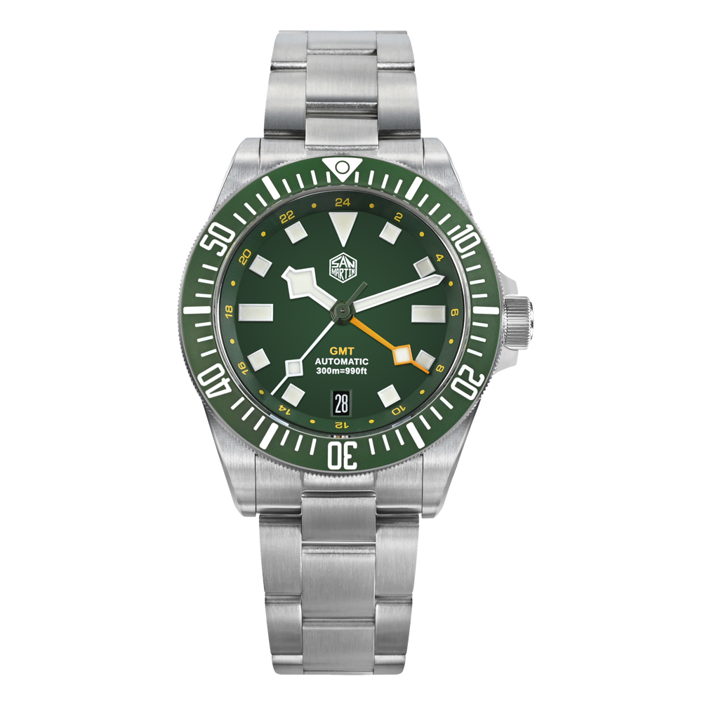 ★Sunshine Savings★Watchdives x San Martin 39mm NH34 GMT Dive Watch SN0121B San Martin Watch San Martin Watch