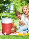 1 Gallon Drinks Jug with Handle 2 Water Outlet Large Capacity for Camping Hiking