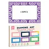 30PCS Colorful Reusable Diamond Painting Section Frame Release Film with Clear Window, Non-Stick Dust-Proof  Release Paper, Easy Peel Diamond Art Canvas Covers, DIY Diamond Painting Accessories for Adults