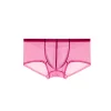 Men's Low Waist Sexy Transparent Ice Silk Seamless Ultra-Thin Boxer Briefs
