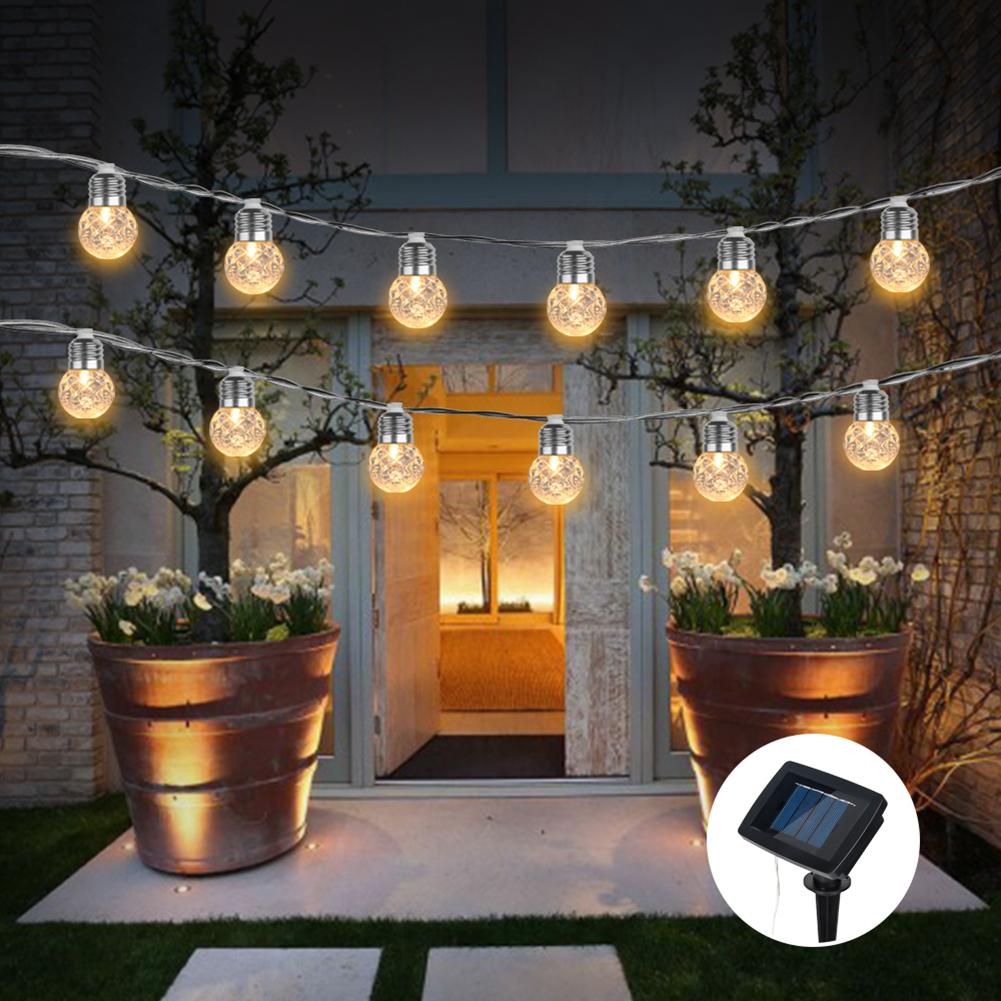 3.8m Solar 10 LED Ball Fairy String Light Lamp for Garden Path Yard Decor от Cesdeals WW