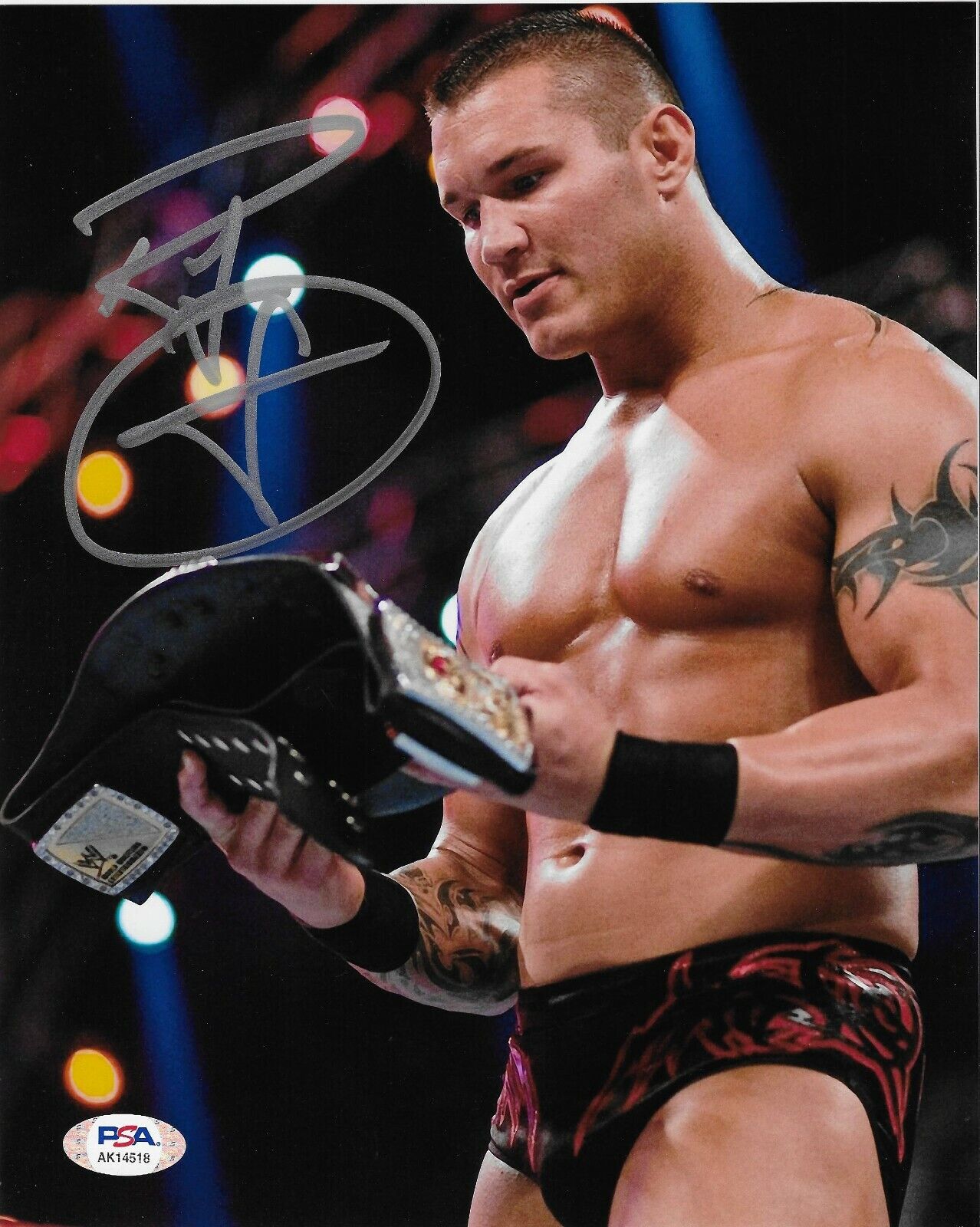 Randy Orton WWE Signed Autograph 8x10 Photo Poster painting #15 w/ PSA COA