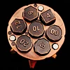 Cylindrical Metal Polyhedron DND Dice Segpunk Decompression Gyro Toy