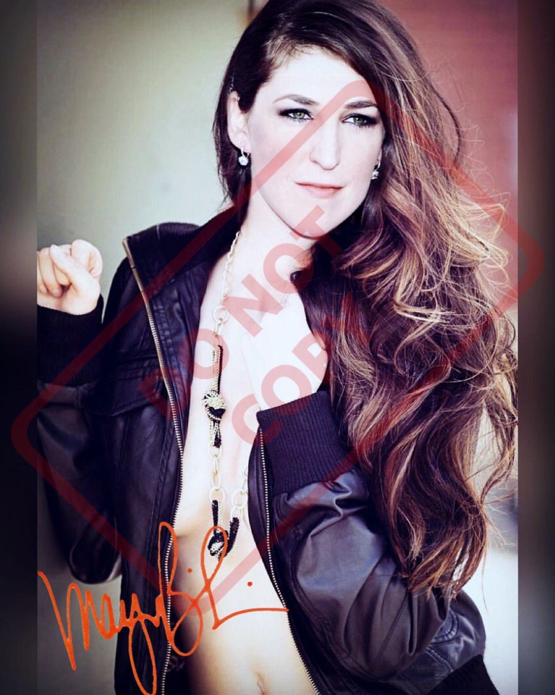 Mayim Bialik Sexy 8.5x11 Autographed Signed Reprint Photo Poster painting