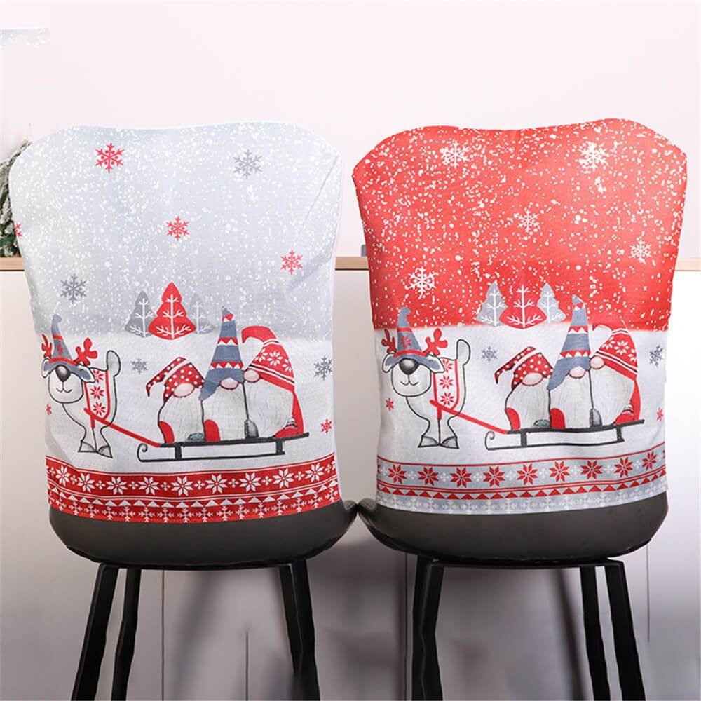 Christmas Chair Covers Home Dining Room Decor Dinner Chair Back Covers、shopify、sdecorshop