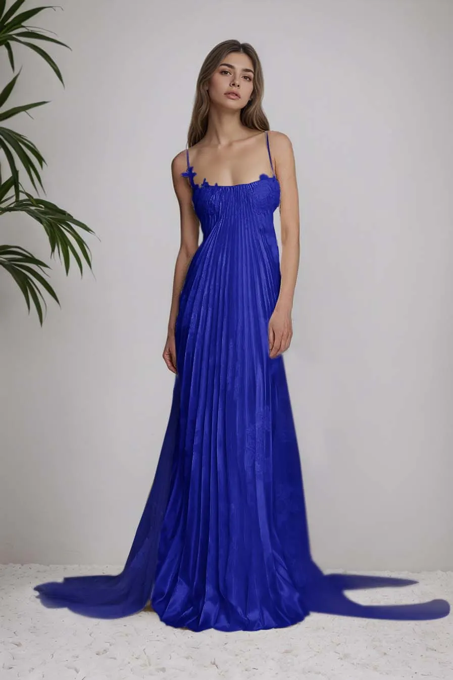 Daisda Fashion Chic Spaghetti Straps Prom Dress
