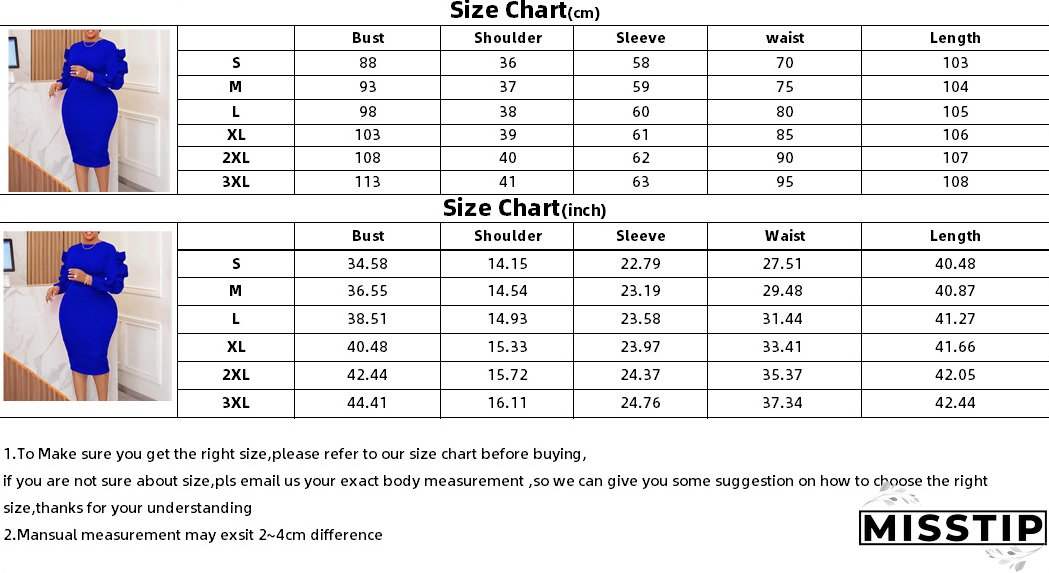 Plus Size Women Elegant African Long Sleeve Dress