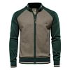 Winter Men's Patchwork Knit Jacket Lapel Jacket