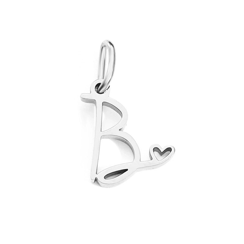 1 Piece Minimalist Letter Stainless Steel Plating Pendant Jewelry Accessories