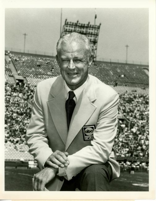 Bud Wilkinson Sportscaster Original Press Publicity 7x9 Photo Poster painting